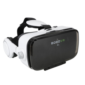 3D очки виртуальной реальности Kronos VR Box Z4 с наушниками и пультом White (par_z4) лучшая модель в Кривом Роге