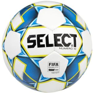 М'яч футбольний Select Numero 10 Fifa (015) №5 White-Blue (5703543200771) ТОП в Кривому Розі