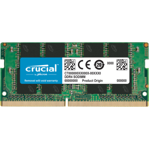 Оперативна пам'ять Crucial SODIMM DDR4-3200 16384MB PC4-25600 (CT16G4SFRA32A) надійний