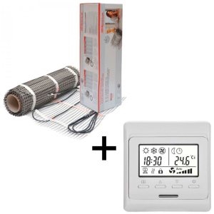 Теплый пол Hemstedt двухжильный мат DH 8 м2 + терморегулятор программируемый E51 в Кривом Роге