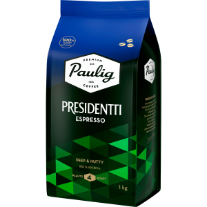 Кава в зернах Paulig Presidentti Espresso 1 кг (6411300169337) в Кривому Розі