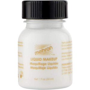 Рідкий грим Mehron Liquid Makeup White 30 мл (111C-W-1) (764294561011) надійний