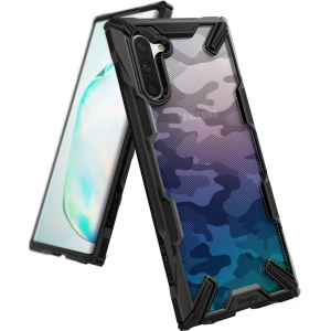 Панель Ringke Fusion X Design для Samsung Galaxy Note 10 Camo Black ТОП в Кривом Роге