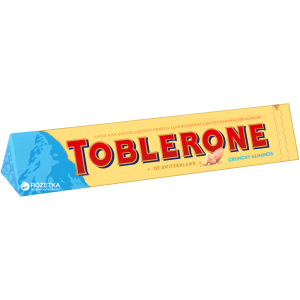 Упаковка шоколада Toblerone Молочный с хрустящим миндалем 100 г х 20 шт (7622300710620) в Кривом Роге