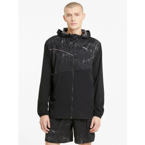 Ветровка Puma Run Graphic Hooded Jacket 52020501 S Black (4063697429710) лучшая модель в Кривом Роге