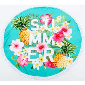 Пляжний рушник MirSon №5055 Summer Time Garden stuff 150x150 см ТОП в Кривому Розі