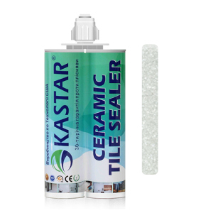 Двухкомпонентная эпоксидная фуга затирка Kastar Ceramic Tile Sealant Лунное серебро, 400мл.