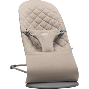 Крісло-шезлонг Baby Bjorn Balance Sand Grey Cotton Сірий (6017) краща модель в Кривому Розі