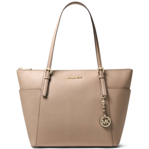 Сумка жіноча шкіряна Michael Kors Jet Set Item Tote 30T8TTTT8L208 Темно-бежева (30T8TTTT8L208) краща модель в Кривому Розі