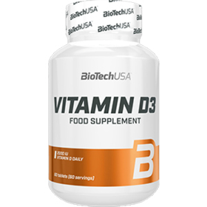 Витамины Biotech Vitamin D3 60 таблеток (5999076235032) в Кривом Роге