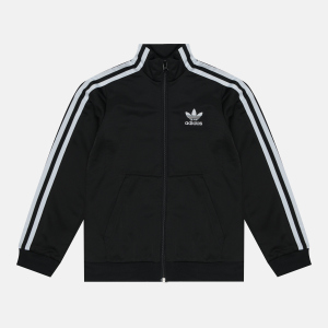 Спортивна кофта дитяча Adidas Track FM5681 140 см Black (4062054668298) краща модель в Кривому Розі