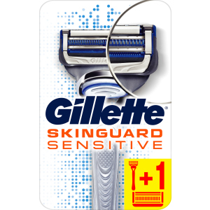 Станок для бритья мужской (Бритва) Gillette SkinGuard Sensitive с 2 сменными картриджами (7702018486342) в Кривом Роге