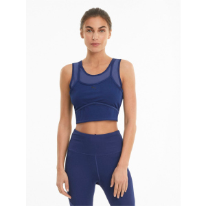 хороша модель Спортивний топ Puma Studio Layered Crop Top 52022312 M Elektro Blue (4063697234147)