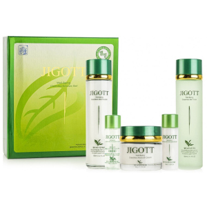 Набор для ухода за лицом Jigott Зеленый Чай Well-being Green Tea Skin Care 3SET (8809541281266) ТОП в Кривом Роге