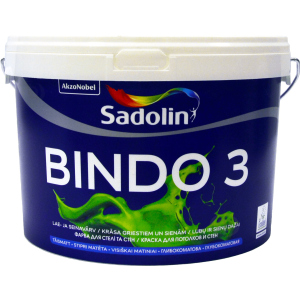 Фарба Sadolin Bindo 3 - глибокоматова латексна фарба для стін та стелі, біла, BW, 2.5 л (5078159) краща модель в Кривому Розі