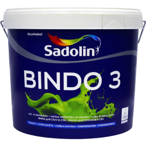 Фарба Sadolin Bindo 3 - глибокоматова латексна фарба для стін та стелі, біла, BW, 10 л (5078158) ТОП в Кривому Розі