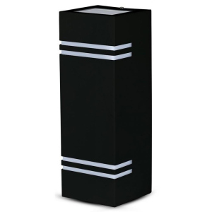 Світильник V-TAC LED SKU-7512, Wall Sleek Wall Fitting GU10 Square Black 2 Wa (3800157617710) в Кривому Розі