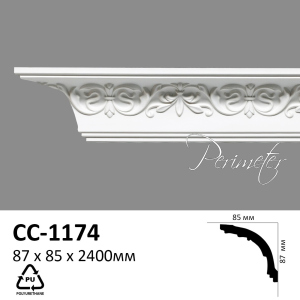 Карниз Perimeter CC-1174 * 87 x 88 x 2400 в Кривом Роге