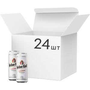 Упаковка пива Berliner Kindl Jubilaums Pilsener светлое фильтрованное 5.1% 0.5 л х 24 шт (4053400279114) ТОП в Кривом Роге