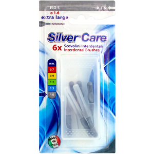 Межзубные ершики Silver Care 6 шт экстра-толстые (8009315041281)