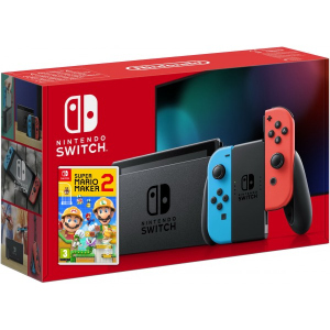 Nintendo Switch Neon Blue-Red (Upgraded version) + Игра Super Mario Maker 2 (русская версия) в Кривом Роге