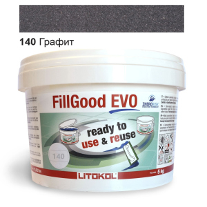 хорошая модель Полиуретановая затирка Litokol FillGood EVO 140 (Графит) 5кг.