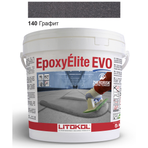 Эпоксидная затирка Litokol Epoxyelite EVO c.140 Чёрный графит 5кг лучшая модель в Кривом Роге