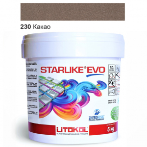 хорошая модель Эпоксидная затирка Litokol Starlike EVO 230 Какао (коричневая) 5кг