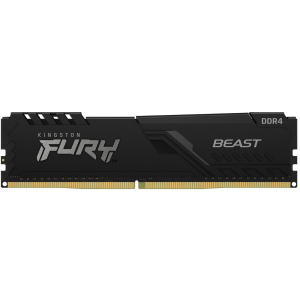 Оперативная память Kingston Fury DDR4-2666 4096MB PC4-21300 Beast Black (KF426C16BB/4) ТОП в Кривом Роге