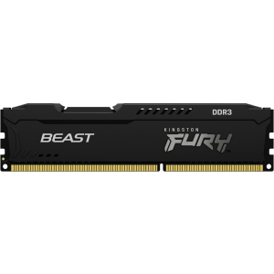 хороша модель Оперативна пам'ять Kingston Fury DDR3-1600 4096MB PC3-12800 Beast Black (KF316C10BB/4)