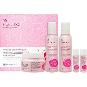 Набір для догляду за обличчям Enough Bonibelle Snail EX2 Intense Solution Муцин Слимаки 3Set (8809605870207) в Кривому Розі