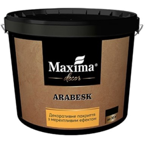 Декоративне покриття Maxima з мерехтливим ефектом "Arabesk" 5 кг (4820024427012) краща модель в Кривому Розі