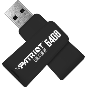 Patriot Color Quickdrives 64GB USB 3.1 Black (PSF64GQDBK3USB) ТОП в Кривом Роге