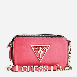 Сумка жіноча Guess Carlina Logo 870 Рожева (H2000029517365)