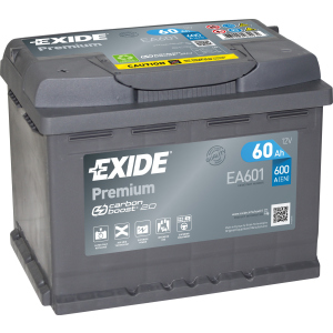 Автомобильный аккумулятор Exide Premium 60 А·ч (+/-) Euro (600EN) (EA601) лучшая модель в Кривом Роге