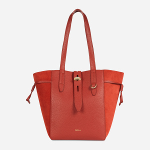 хорошая модель Сумка женская кожаная Furla Net M Tote BZT0FUA Красная (800070123990)