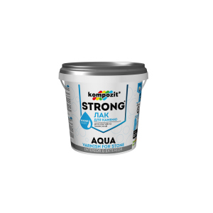 Лак для каменю STRONG AQUA Kompozit 2.5 л (4820085745124) краща модель в Кривому Розі