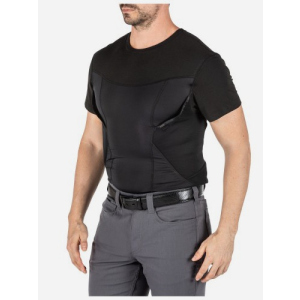 Футболка-кобура 5.11 Tactical Cams Short Sleeve Baselayer 41222-019 2XL Black (2000980494644) в Кривому Розі