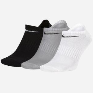 Набір шкарпеток Nike SX7678-901 U NK EVERYDAY LTWT NS 3PR 46-50 3 пари Чорний/Сірий/Білий (888407239342) в Кривому Розі