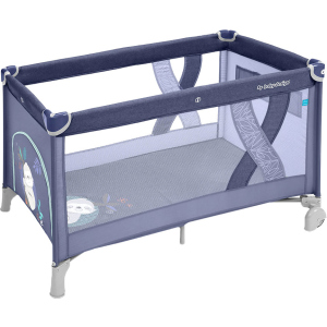Манеж-ліжечко Baby Design Simple 03 Blue (292576) (5901750292576) ТОП в Кривому Розі