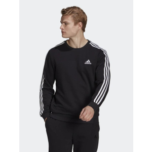 Спортивний лонгслів Adidas M 3S Ft Swt GK9078 2XL Black (4064045351974) в Кривому Розі