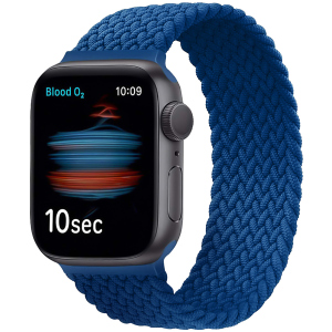 Ремешок Promate Fusion-44L для Apple Watch 42-44 мм 1/2/3/4/5/6/SE Blue (fusion-44l.blue)