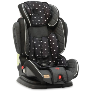 Автокресло Bertoni (Lorelli) Magic Premium 9-36 кг Black Crowns (ЧАРІВНІ чорні корони) надійний