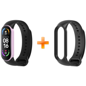 купити Xiaomi Mi Band 6 MiJobs двоколірний чорний/рожевий (MJ6-DSS008BP)