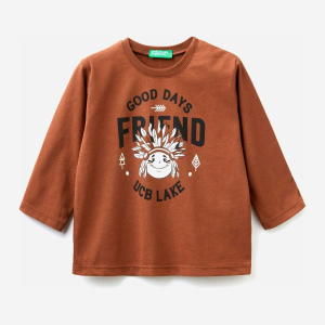 Футболка с длинными рукавами United Colors of Benetton 3ATNC15FE.P-09K 82 см (8033379331200) ТОП в Кривом Роге