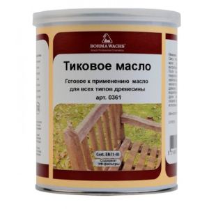 Тікове масло Borma Wachs Teak Оil прозоре 0.5л в Кривом Роге