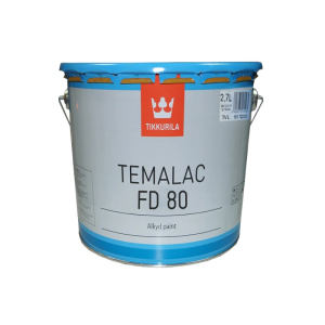 Эмаль алкидная TIKKURILA TEMALAC FD 80 антикоррозионная, TVL-белый, 2,7л ТОП в Кривом Роге