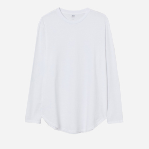 Лонгслив H&M 8427612sdm L Белый (PS2030000128068) лучшая модель в Кривом Роге