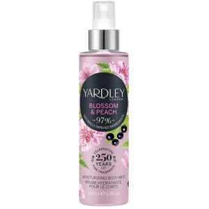 Міст зволожуючий парфум для тіла та волосся Yardley Blossom &amp; Peach Moisturising Fragrance Body Mist 200мл (5056179301511) ТОП в Кривому Розі