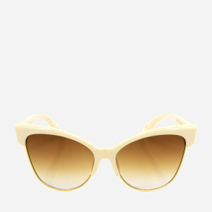 Сонцезахисні окуляри жіночі SumWin 97094-03 Молочний/золото рейтинг